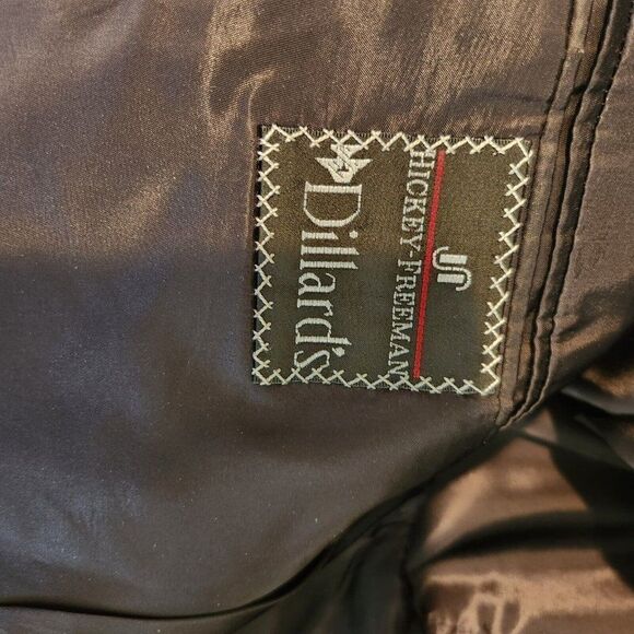 Hickey Freeman USA Made 2 Button Blazer Sport Coat 40 R Black Cashmere Boardroom - Picture 8 of 11